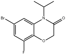 6-bromo-8-fluoro-4-isopropyl-2H-benzo[b][1,4]oxazin-3(4H)-one Structure