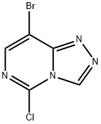 1,2,4-Triazolo[4,3-c]pyrimidine, 8-bromo-5-chloro- 구조식 이미지