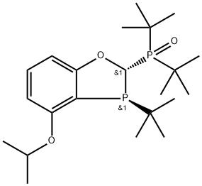 di-tert-butyl((2S,3S)-3-(tert-butyl)-4-isopropoxy-2,3-dihydrobenzo[d][1,3]oxaphosphol-2-yl)phosphine oxide Structure