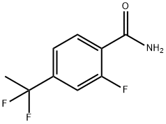 4-(1,1-difluoroethyl)-2-fluoro-benzamide Structure