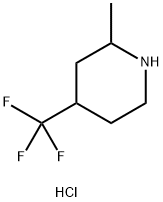 Piperidine, 2-methyl-4-(trifluoromethyl)-, hydrochloride (1:1) Structure