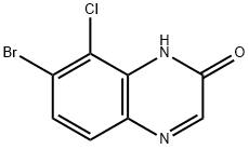 2(1H)-Quinoxalinone, 7-bromo-8-chloro- Structure