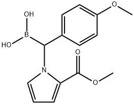 [2-(Methoxycarbonyl)pyrrol-1-yl](4-methoxyphenyl)methylboronic acid Structure