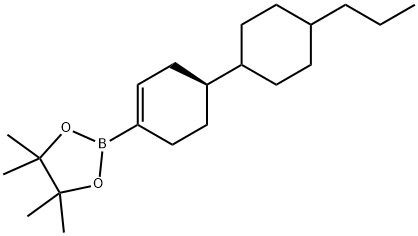 trans-(4-Propylcyclohexyl)cyclohex-1-enylboronic acid pinacol ester 구조식 이미지