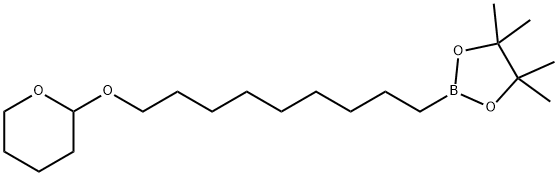 4,4,5,5-Tetramethyl-2-[9-(oxan-2-yloxy)nonyl]-1,3,2-dioxaborolane Structure
