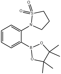 N-[2-(Tetramethyl-1,3,2-dioxaborolan-2-yl)phenyl]-1,3-propanesultam Structure