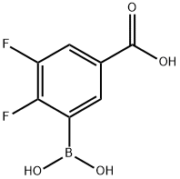 5-Carboxy-2,3-difluorophenylboronic acid 구조식 이미지