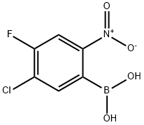 5-Chloro-4-fluoro-2-nitrophenylboronic acid Structure