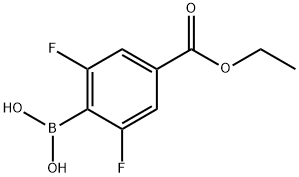 4-(Ethoxycarbonyl)-2,6-difluorophenylboronic acid Structure