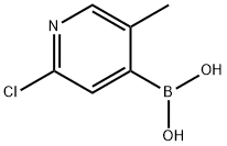 (2-chloro-5-methylpyridin-4-yl)boronic acid Structure