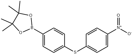 4-(4-Nitrophenylthio)phenylboronic acid pinacol ester Structure