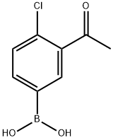 3-Acetyl-4-chlorophenylboronic acid Structure