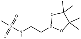 N-[2-(tetramethyl-1,3,2-dioxaborolan-2-yl)ethyl]methanesulfonamide 구조식 이미지