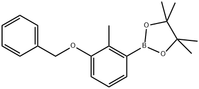 3-Benzyloxy-2-methylphenylboronic acid pinacol ester Structure