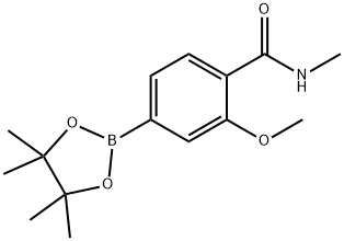 2-Methoxy-N-methyl-4-(tetramethyl-1,3,2-dioxaborolan-2-yl)benzamide Structure