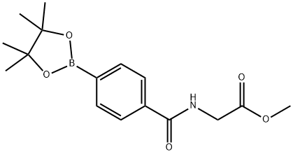 Methyl 2-{[4-(tetramethyl-1,3,2-dioxaborolan-2-yl)phenyl]formamido}acetate Structure