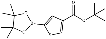 4-(t-Butoxycarbonyl)thiophene-2-boronic acid pinacol ester Structure