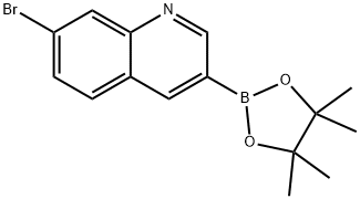7-bromo-3-(tetramethyl-1,3,2-dioxaborolan-2-yl)quinoline 구조식 이미지