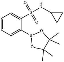 N-Cyclopropyl-2-(tetramethyl-1,3,2-dioxaborolan-2-yl)benzenesulfonamide Structure