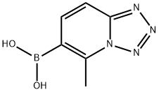 5-Methyl-[1,2,3,4]tetrazolo[1,5-a]pyridino-6-boronic acid Structure