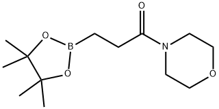 1-(morpholin-4-yl)-3-(tetramethyl-1,3,2-dioxaborolan-2-yl)propan-1-one Structure