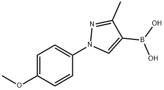 [1-(4-Methoxyphenyl)-3-methylpyrazol-4-yl]boronic acid Structure