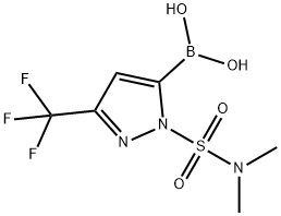 1-Dimethylsulfamoyl-3-(trifluoromethyl)pyrazole-5-boronic acid Structure