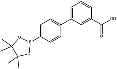 3-[4-(tetramethyl-1,3,2-dioxaborolan-2-yl)phenyl]benzoic acid Structure