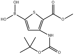 4-(N-BOC-Amino)-5-(methoxycarbonyl)thiophene-2-boronic acid 구조식 이미지