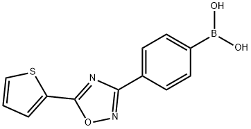 {4-[5-(Thiophen-2-yl)-1,2,4-oxadiazol-3-yl]phenyl}boronic acid Structure