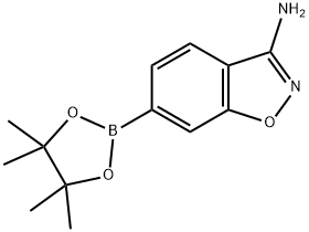 3-Aminobenzo[d]isoxazole-6-boronic acid pinacol ester Structure