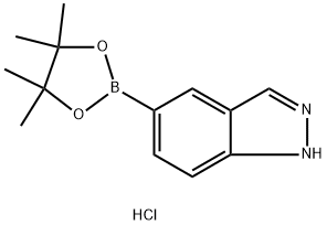 5-(tetramethyl-1,3,2-dioxaborolan-2-yl)-1H-indazole, HCl Structure