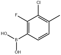 (3-Chloro-2-fluoro-4-methylphenyl)boronic acid Structure