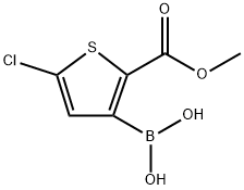 5-Chloro-2-(methoxycarbonyl)thiophene-3-boronic acid Structure