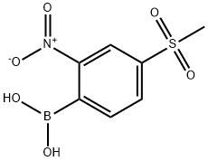 4-Methanesulfonyl-2-nitrophenylboronic acid Structure