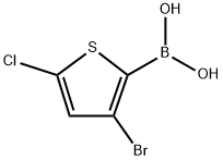 3-Bromo-5-chlorothiophene-2-boronic acid Structure