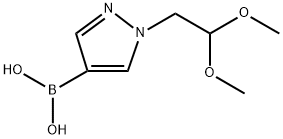 1-(2,2-Dimethoxyethyl)pyrazole-4-boronic acid 구조식 이미지