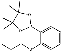 2-(1-Propylsulfanyl)phenylboronic acid pinacol ester 구조식 이미지