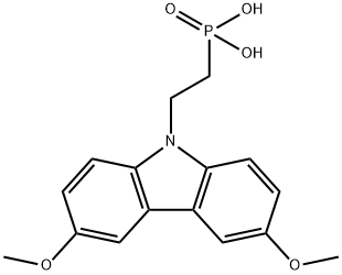 2-(3,6-Dimethoxycarbazol-9-yl)ethylphosphonic acid Structure