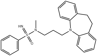 N-(3-(10,11-Dihydro-5H-dibenzo[b,f]azepin-5-yl)propyl)-N-methylbenzenesulfonimidamide Structure