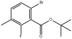 Tert-butyl 6-bromo-2-fluoro-3-methylbenzoate Structure