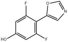 3,5-Difluoro-4-(oxazol-5-yl)phenol Structure