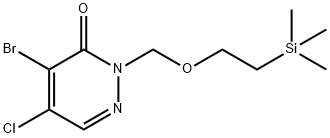 3(2H)-Pyridazinone, 4-bromo-5-chloro-2-[[2-(trimethylsilyl)ethoxy]methyl]- Structure