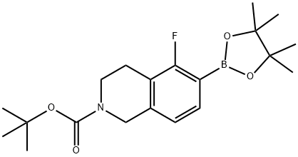2-Boc-5-Fluoro-1,2,3,4-tetrahydro-isoquinoline-6-boronic acid picol ester 구조식 이미지