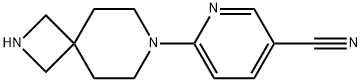 3-Pyridinecarbonitrile, 6-(2,7-diazaspiro[3.5]non-7-yl)- Structure