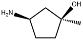 Cyclopentanol, 3-amino-1-methyl-, (1S,3R)- Structure