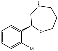 (R)-2-(2-bromophenyl)-1,4-oxazepane hydrochloride Structure