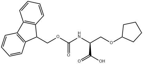 L-Serine, O-cyclopentyl-N-[(9H-fluoren-9-ylmethoxy)carbonyl]- Structure