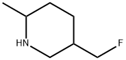 Piperidine, 5-(fluoromethyl)-2-methyl- Structure