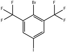 Benzene, 2-bromo-5-iodo-1,3-bis(trifluoromethyl)- Structure